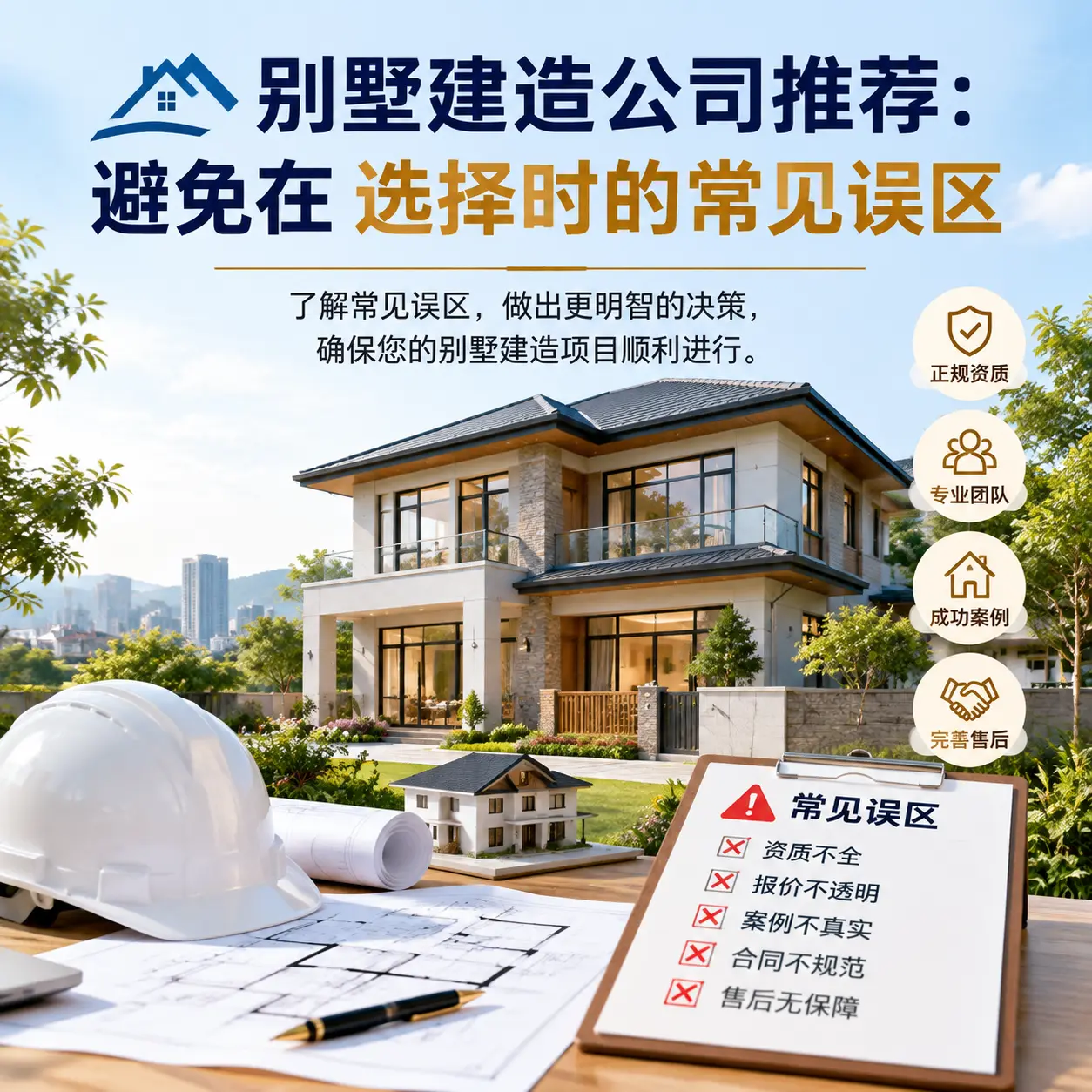 别墅建造公司推荐：避免在 凤冈 选择时的常见误区