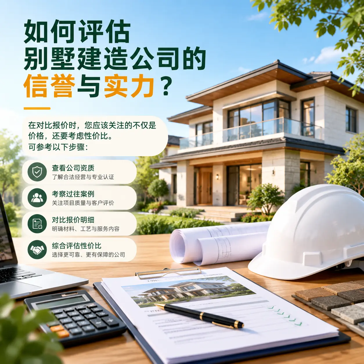 如何评估 凤冈 别墅建造公司的信誉与实力?